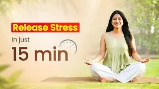 Thumbnail: Release Stress in Just 15 Minutes | 5 Breathing Techniques That Actually Work | Beginner Pranayama