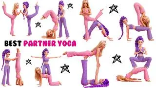 Thumbnail: Barbie et Rumi Partner Yoga for Kids | Full Body Stretching, Relaxation & Flexibility | Yoga Routine