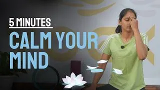 Thumbnail: Breathing Exercise to Calm Your Mind For Beginners | Stress & Anxiety Relief | Stress Relief (Hindi)