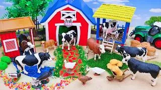 Thumbnail: Build a Cow Barn with Farm Aventure and Transport Cows Move to New Farm | Cattle Farm Diorama