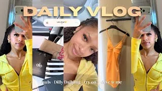 Thumbnail: A FULL 24hrs in my life! DILLY DALLYING☺️shopping & hauls, grwm, playlist & MORE