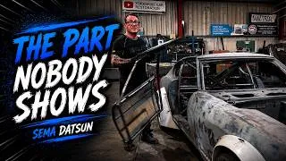 Thumbnail: The Part Nobody Talks About | Gullwing Door Guttering on the SEMA Datsun