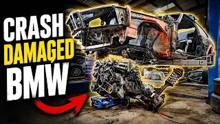 Thumbnail: Crash Damaged Classic BMW E24 Rust Repairs & Engine Removal