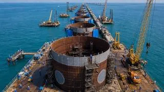 Thumbnail: How Giant Machines Build Bridge Foundations 100 Meters Deep. Mega Construction Documentary