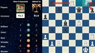 Thumbnail: Beating Mikhail Tal with 3 brilliant moves ✨️ 