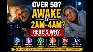 Thumbnail: Over 50 & Waking Up at 2–4AM? 8 Reasons Why — And How to Sleep Better