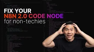 Thumbnail: how to fix your n8n 2.0 code node — for non technical people