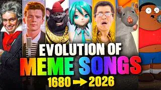 Thumbnail: THE EVOLUTION OF MEME SONGS (1680 - 2026)