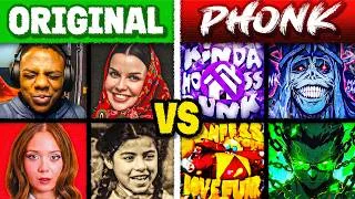 Thumbnail: ORIGINAL SONGS vs PHONK/FUNK VERSION