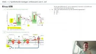 Thumbnail: 2026-1 I vraag 12 t/m 19 | Synthetische biologie: ombouwen van E.Coli
