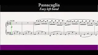Thumbnail: Passacaglia - Piano EASY LEFT HAND (SHEET MUSIC)