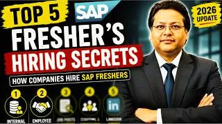 Thumbnail: इन 5 जगहों से HR/Recruiter SAP Freshers की Hiring करता है | अब मिलेगी SAP Job & Internship (2026)