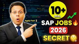 Thumbnail: 🔥 10+ SAP Jobs & Internships 2026 | Fresher Strategy + Hidden Formula