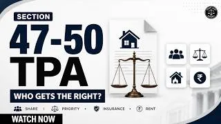 Thumbnail: Section 47–50 TPA 🔥 | 4 Important Concepts You Must Know | Property Law