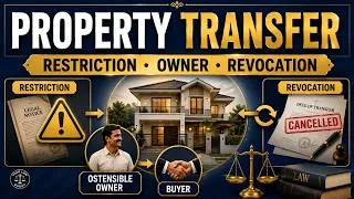Thumbnail: Sections 40–42 TPA Explained | Restriction, Ostensible Owner & Revocation | Transfer of Property Act
