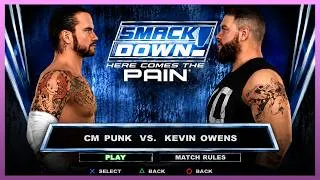 Thumbnail: WWE SmackDown! Here Comes The Pain 2K26 Mod | CM Punk vs Kevin Owens (PCSX2)