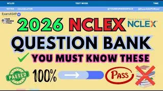 Thumbnail: NCLEX 2026 Prep 🔥 | RN & PN Practice Questions + Adaptive Testing + Detailed Rationales 📘