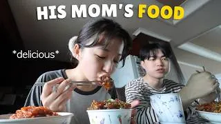 Thumbnail: What I Eat at My Korean Boyfriend's PARENTS’ House (SO MUCH FOOD!)