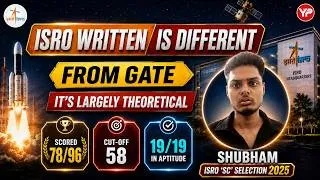Thumbnail: ISRO written is different from GATE, largely Theoretical | Scientist 'SC' CSE recent selection 2025