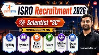 Thumbnail: ISRO Eligibility, Syllabus, Exam Pattern, Salary, Selection Process, Exam Date | Scientist 'SC' 2026