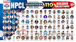 Thumbnail: 110+ Record selections in HPCL Officer/JEO/JEA Recruitment 2026