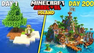 Thumbnail: Can i survive 200 days in hardcore || transformation of island #100days 