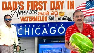 Thumbnail: Dad's USA Debut: Shocking Grocery Price | Telugu Vlogs from USA | Your's Kranthi Vlogs
