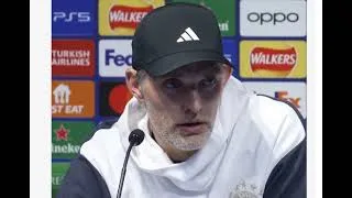 Thumbnail: Thomas Tuchel reacts as Bayern Munich's Joao Cancelo face his parent club Manchester City