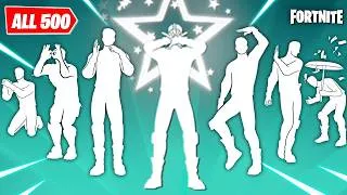 Thumbnail: ALL 500 ICON SERIES DANCES & EMOTES IN FORTNITE