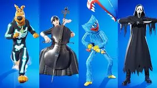Thumbnail: ALL NEW Fortnite Halloween Dances & Emotes (Huggy Wuggy, Scooby-Doo, Wednesday Dance, Fortnitemares)