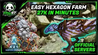 Thumbnail: 27K Hexagons in Minutes! Best Genesis 1 Hexagon Farm (We Will Rock You) | ARK: Survival Ascended