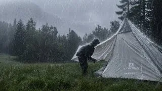 Thumbnail: WORST EXPERIENCE OF BEING HIT BY A RAIN STORM ⛈️ Relaxing in bad weather