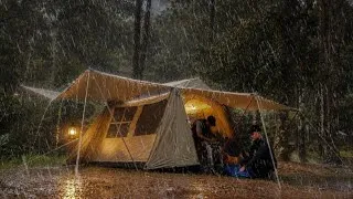 Thumbnail: 🌧️ Cozy Camping in Heavy Rain ⛺ | Relaxing Heavy Rain Sounds for Deep Sleep (4K)
