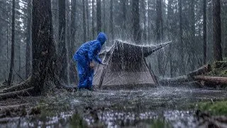 Thumbnail: 7 Days of Heavy Rain Camping 🌧 Very Long Rain To Relax and Sleep || Relaxing Rain Camping
