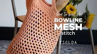 Thumbnail: Bowline Mesh Stitch | Knitting Stitch Tutorial
