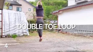 Thumbnail: Off ice figure skating_Jumping training Double toe loop 15 times in a row