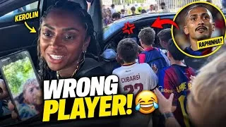 Thumbnail: 😭 Barcelona Fans Mistook Kerolin for Raphinha and Surrounded Her Car 😂⚽