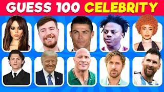 Thumbnail: Guess The Celebrity In 3 Seconds! ⌛ | 100 Famous People 😍