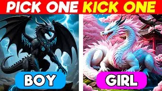 Thumbnail: Pick One Kick One! 👦 | Boy or Girl Edition 👧