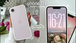 Thumbnail:  iPhone 17e aesthetic unboxing (camera test & accessories)✨💗