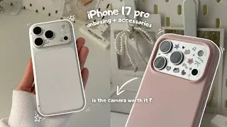 Thumbnail:  iphone 17 pro aesthetic unboxing | essential accessories & camera samples 🍡✨