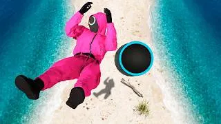 Thumbnail: Squid Game BEST JUMPS & CRAZY FALLS (GTA 5 Squid Game Gameplay Fails) #2
