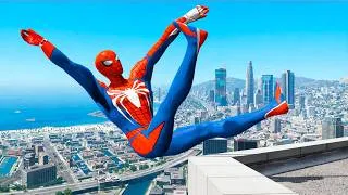 Thumbnail: SPIDERMAN CRAZY JUMPS/FALLS (GTA 5 Spider-Man Best Gameplay) #62