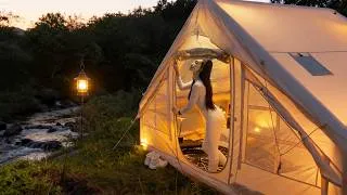 Thumbnail: Solo Camping by a Peaceful River | Relaxing Alone in Nature