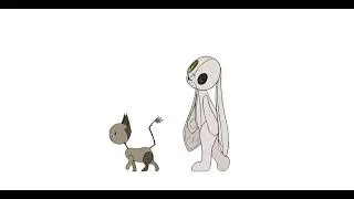 Thumbnail: Bunny and cat walk cycle [Animation]