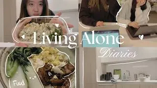 Thumbnail: LIVING ALONE DIARIES: friends, cooking meals, studying, appartment