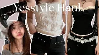 Thumbnail: YESSTYLE try-on haul for spring/summer + makeup and skincare🧸