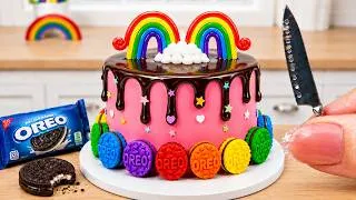 Thumbnail: Colorful Mini Rainbow OREO Cake Recipe With Chocolate [4K] 🌈 Mini Cake Challenge & ASMR