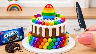 Thumbnail: Satisfying Mini Rainbow OREO Cake Recipe With Rainbow Egg 🌈🍫 Mini Rainbow Cake Challenge & ASMR