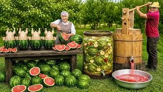 Thumbnail: Making Giant Watermelon Pickles for the Winter in the Village!